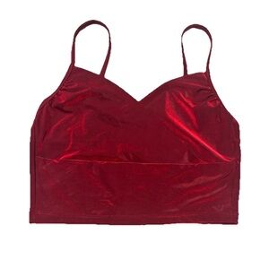 Vintage Chic Burgundy Crop Top